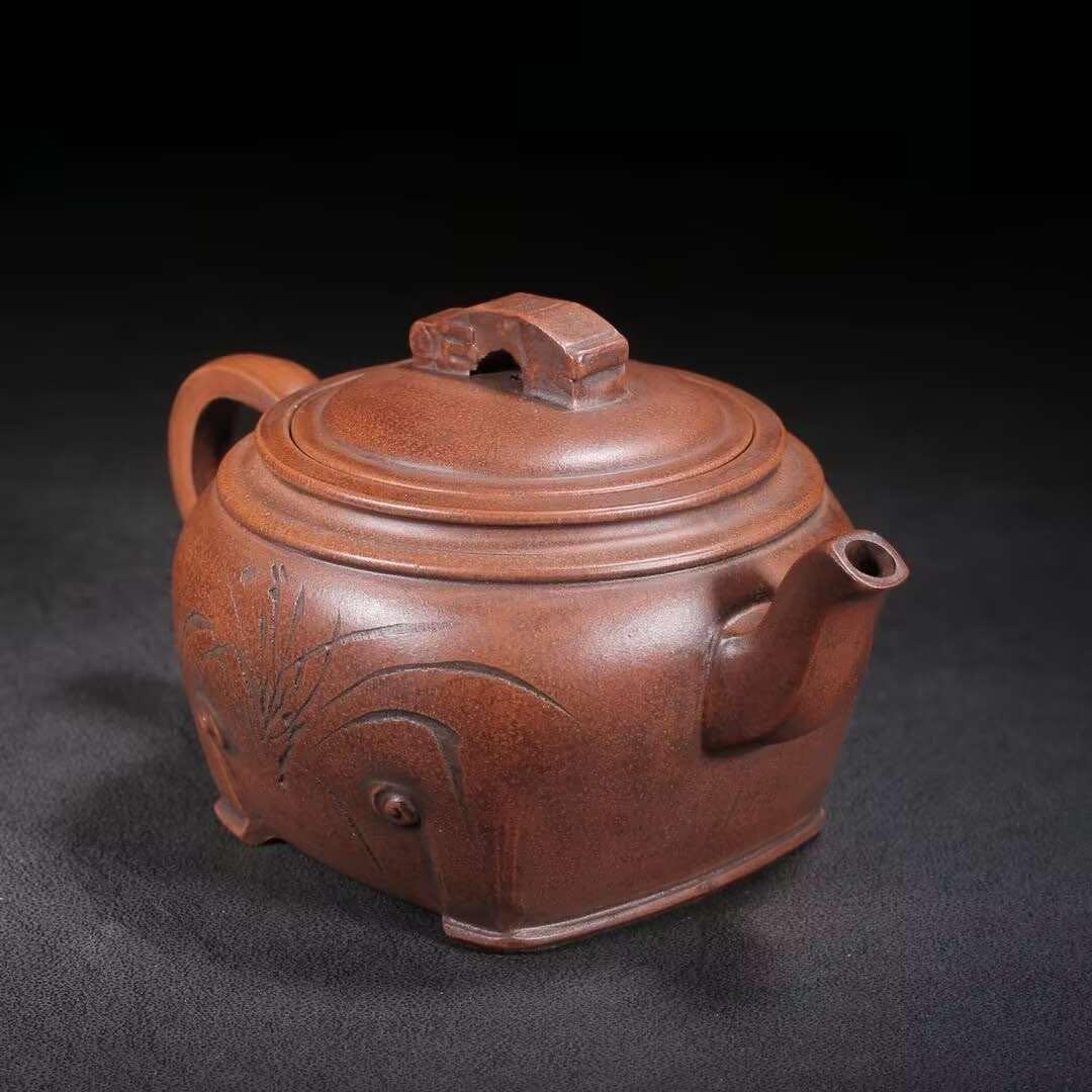中国茶器 紫砂壷 蘭香紫砂壷 煎茶器 急須 置物