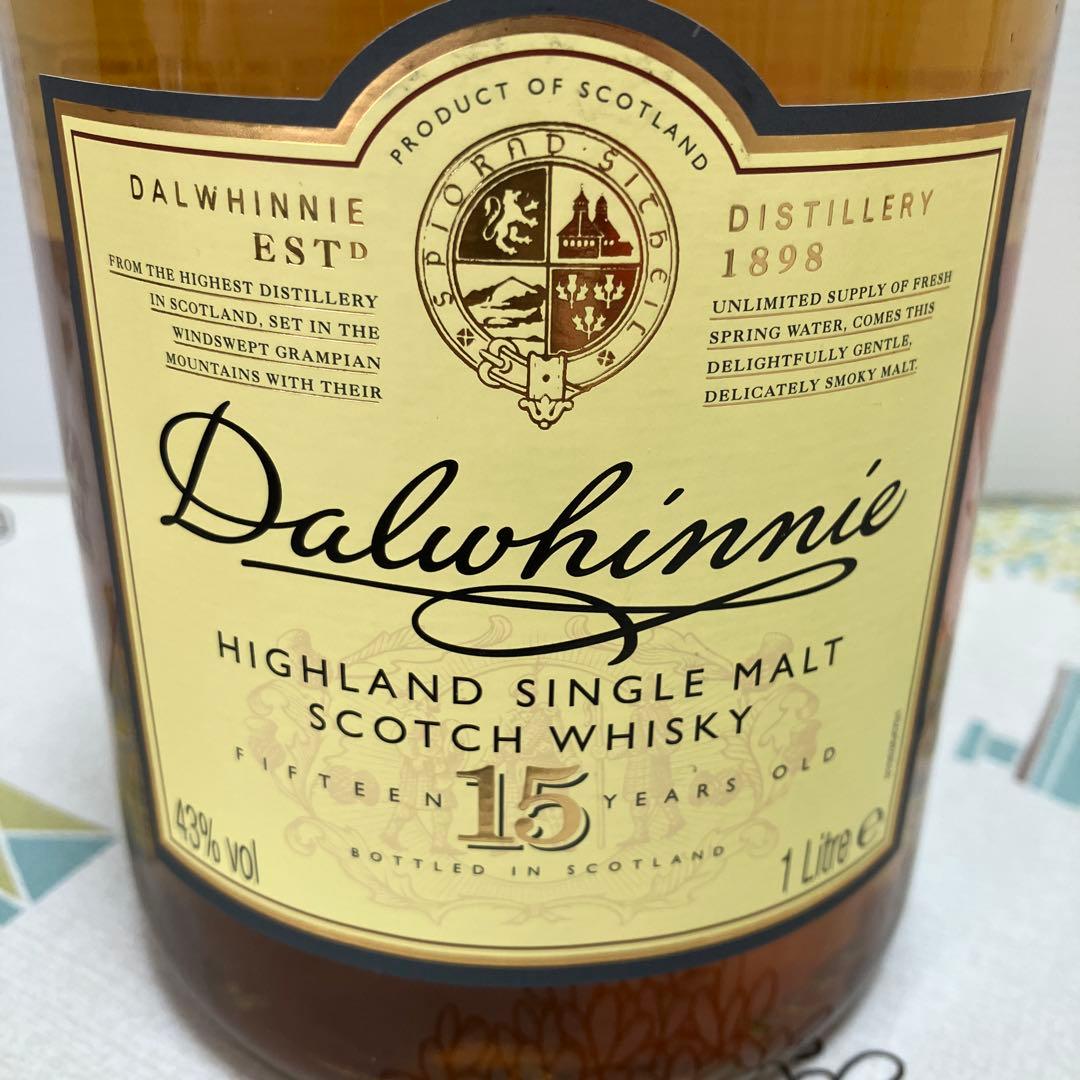 Dalwhinnie 15年 ハイランドシングルモルトウイスキー 1L