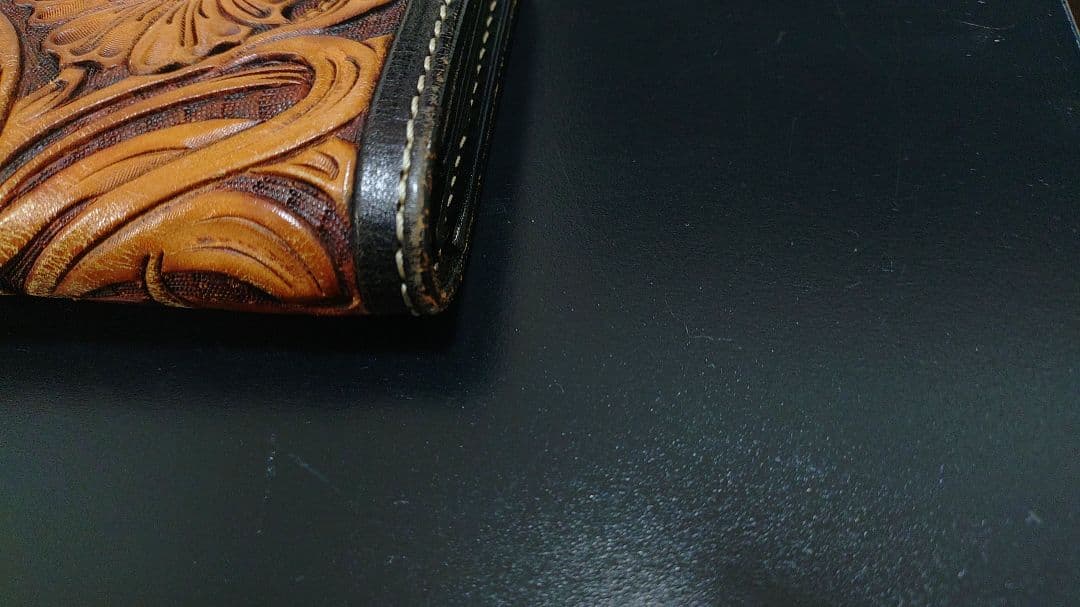 KC.s シェリダンスタイル 長財布 レザーカービング