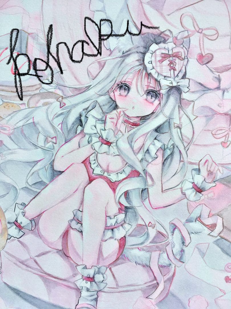 【コピック原画】（加筆）『春なら素直になれるのに…』