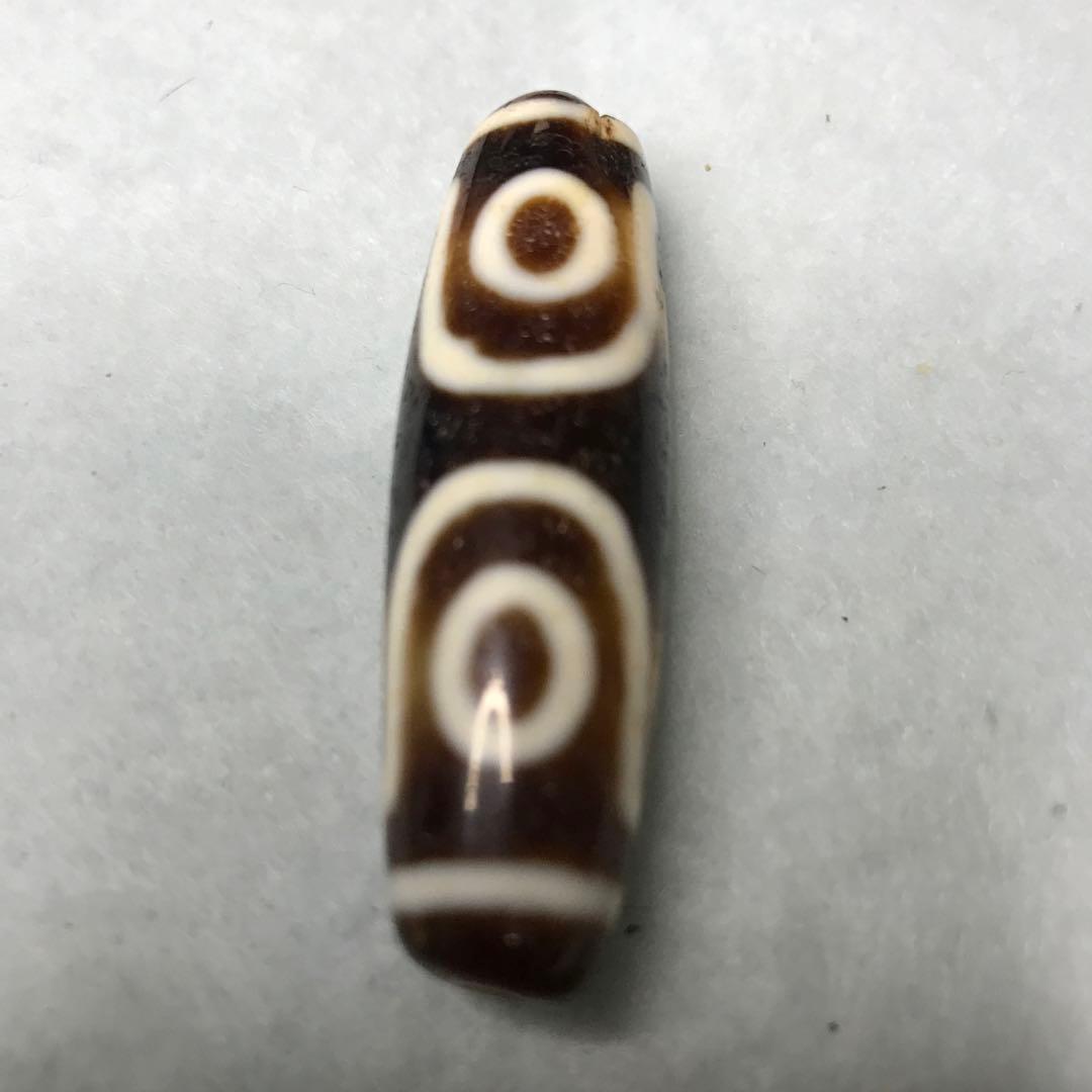 超激レア珍品‼︎ 幻の一品　双線古代七眼天珠　馬蹄痕　東樂　陸發賓石天珠　特別出品