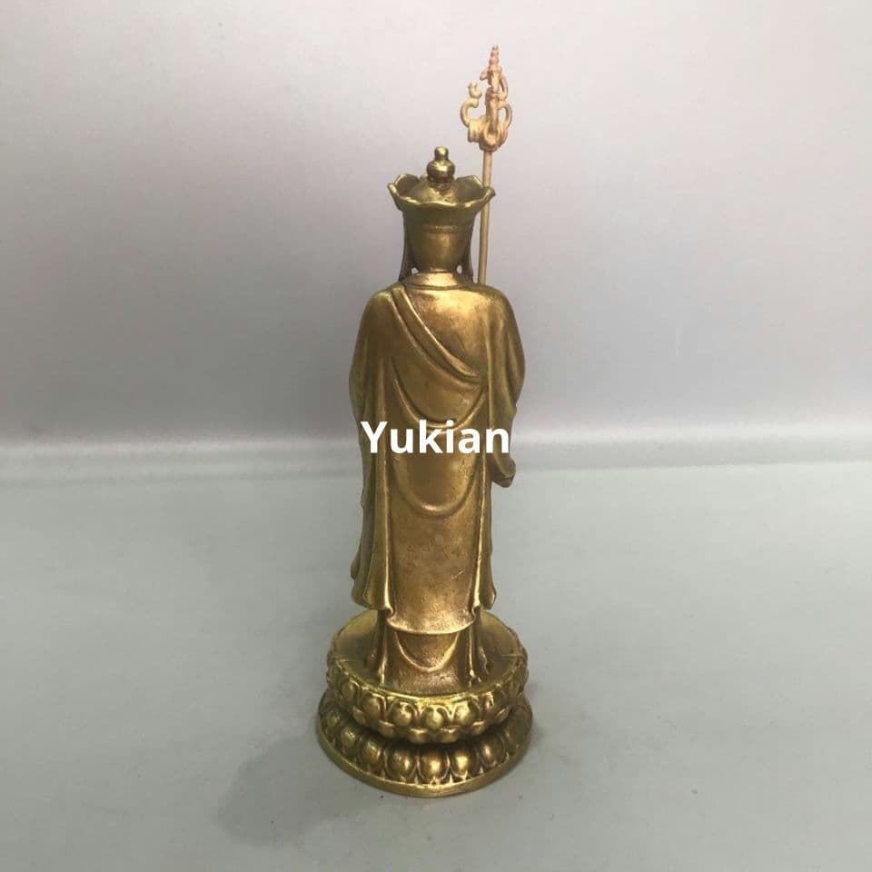 銅仏 地蔵王仏像 地蔵菩薩立像 奉納 装飾品 工芸品 美術品 置物