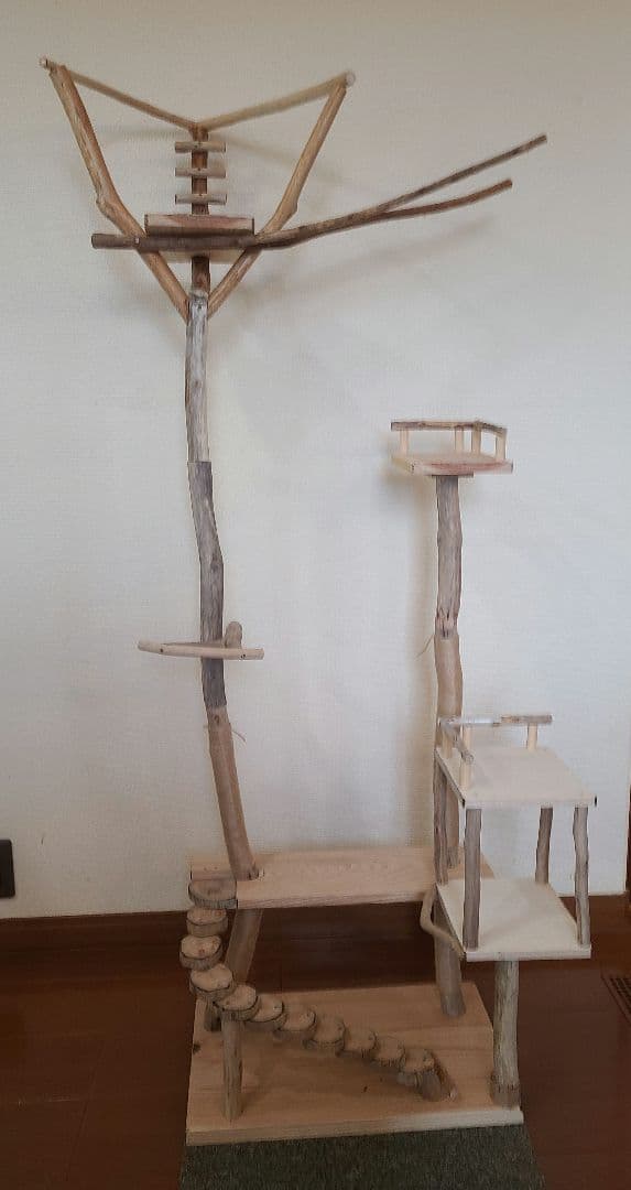 ③よもぎもちオーダーページ　ハンドメイド　流木　アスレチック
