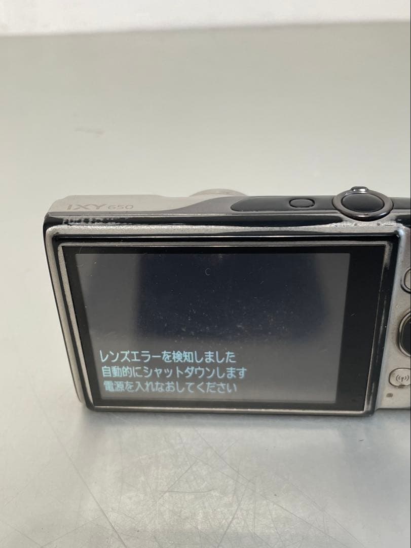 【ジャンク品】Canon IXY 650 シルバー デジタルカメラ 付属品あり
