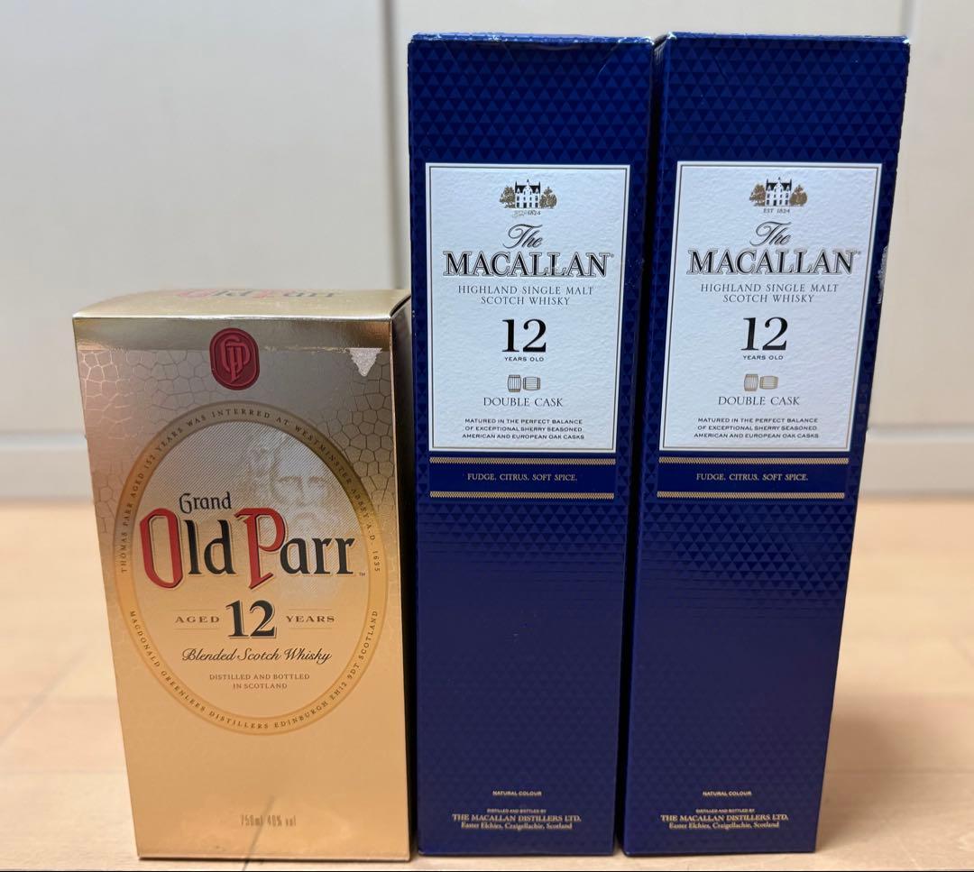 Old Parr 12年 & The Macallan 12年 ダブルカスク
